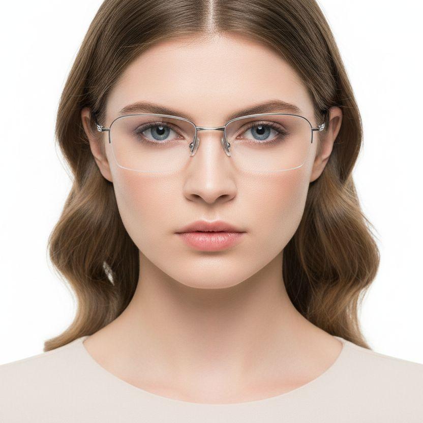 bs2419-0035_silver_semi-rimless_titanium_glasses_model