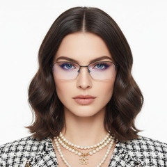 bs2419-0036_black_semi-rimless_titanium_glasses_model