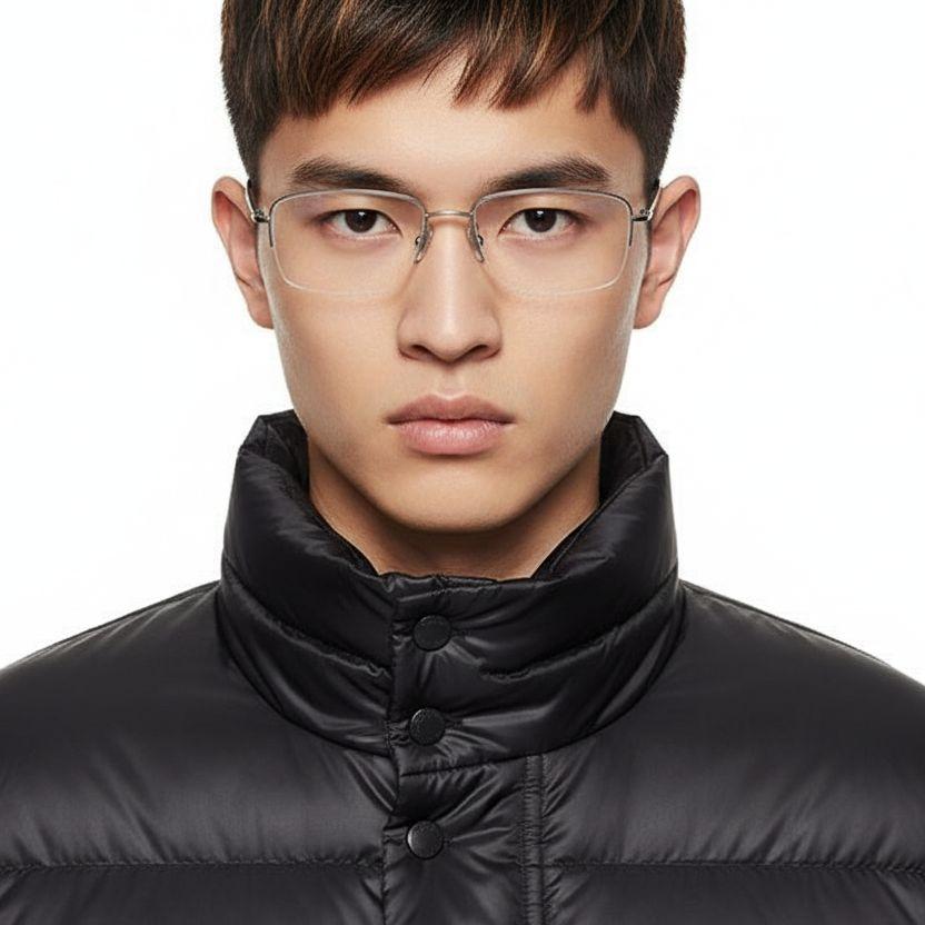 bs2419-0039_silver_semi-rimless_titanium_glasses_model