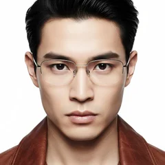bs2419-0041_golden_semi-rimless_titanium_glasses_model