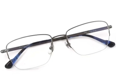 BS2419-0042_Grey_Semi-rimless_Titanium_Glasses_front