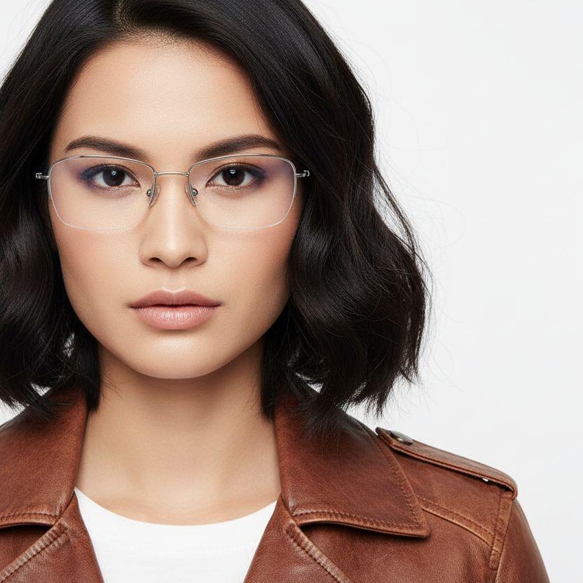 bs2419-0043_silver_semi-rimless_titanium_glasses_model