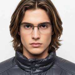 bs2419-0044_black_semi-rimless_titanium_glasses_model