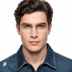 bs2419-0045_golden_semi-rimless_titanium_glasses_model