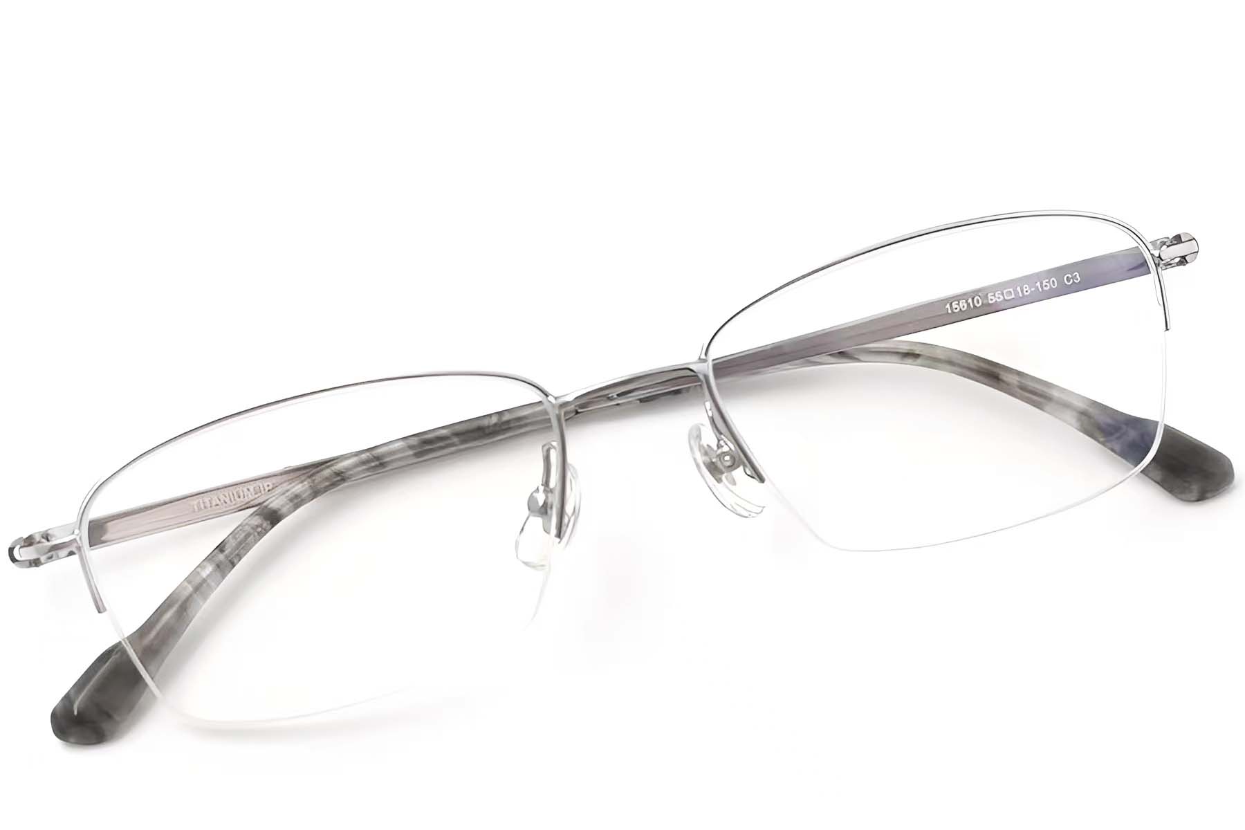 BS2419-0047_Silver_Semi-rimless_Titanium_Glasses_front