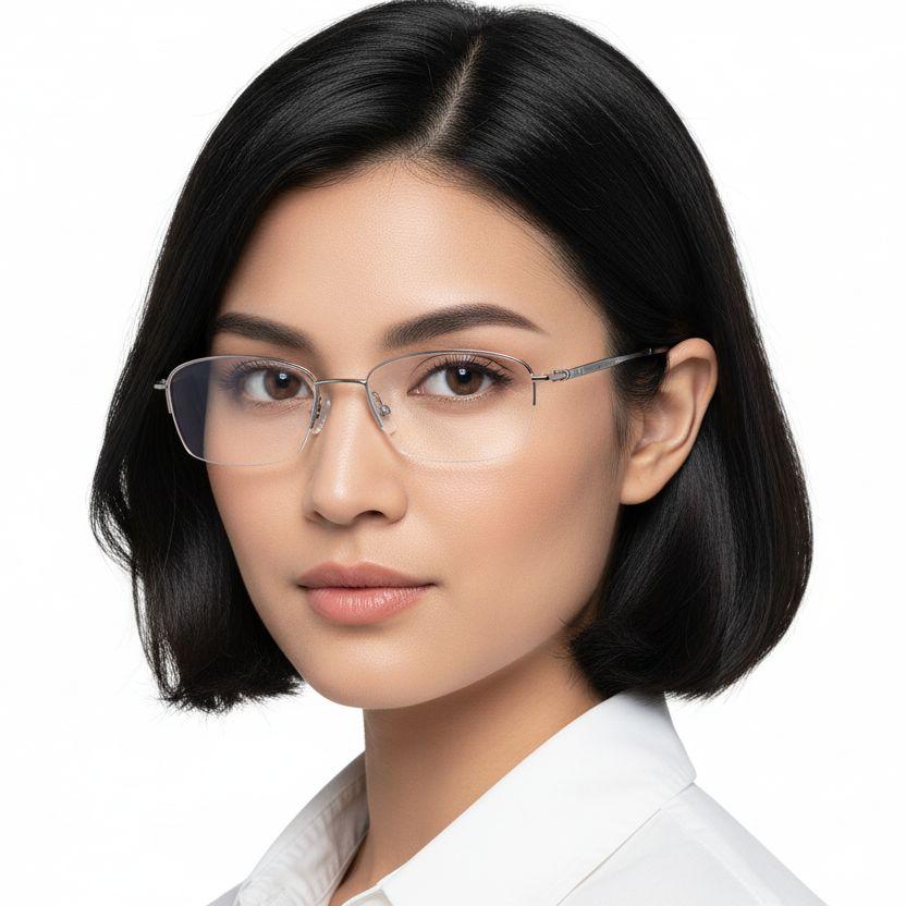bs2419-0047_silver_semi-rimless_titanium_glasses_model