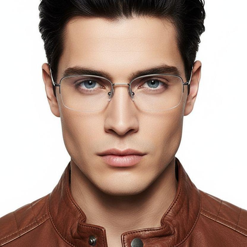 bs2419-0049_silver_semi-rimless_titanium_glasses_model