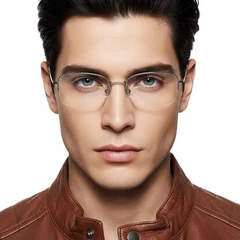 bs2419-0049_silver_semi-rimless_titanium_glasses_model