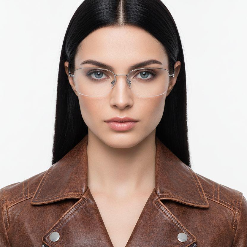 bs2419-0049_silver_semi-rimless_titanium_glasses_model