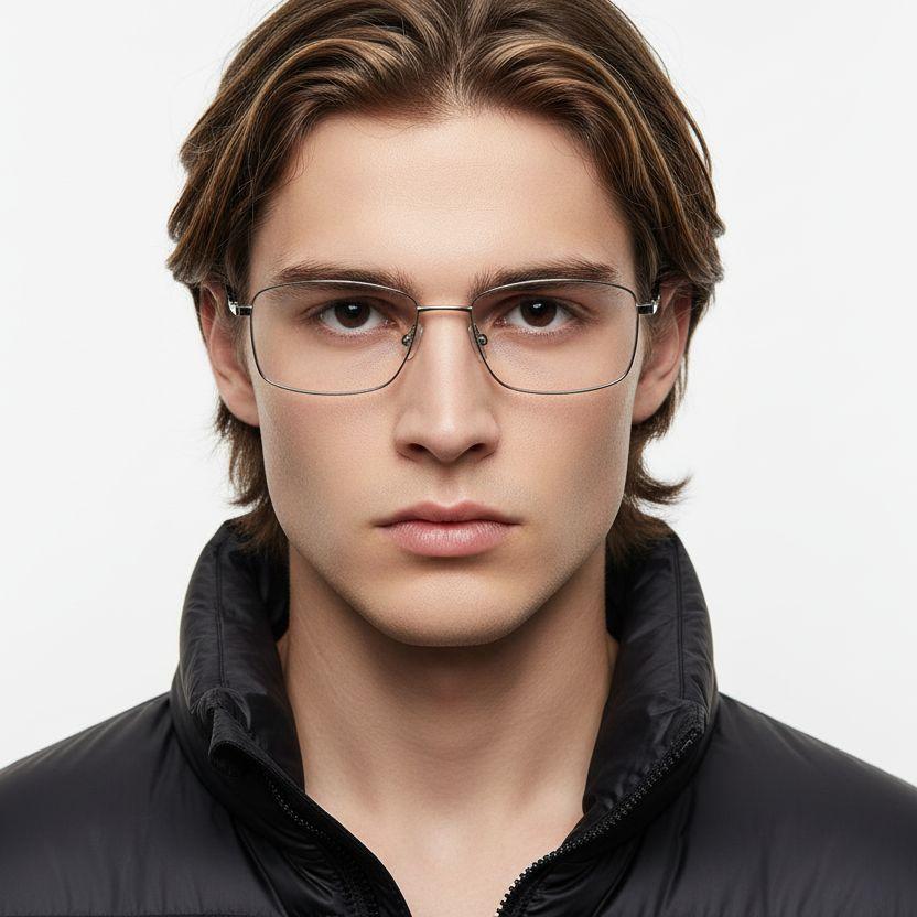 bs2419-0053_silver_rectangular_titanium_glasses_model