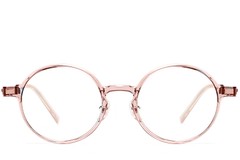 BS2419-0063_Pink_Round_Titanium_Glasses_front