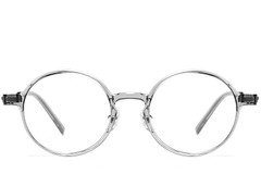 BS2419-0065_Grey_Round_Titanium_Glasses_front