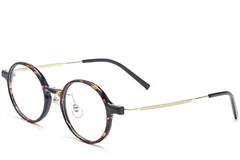 BS2419-0066_Tortoiseshell_Round_Titanium_Glasses_corner