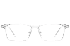BS2419-0073_Transparent_Rectangular_Titanium_Glasses_front