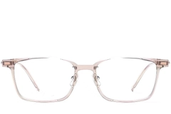 BS2419-0083_Brown_Rectangular_Titanium_Glasses_front