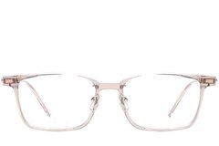 BS2419-0083_Brown_Rectangular_Titanium_Glasses_front
