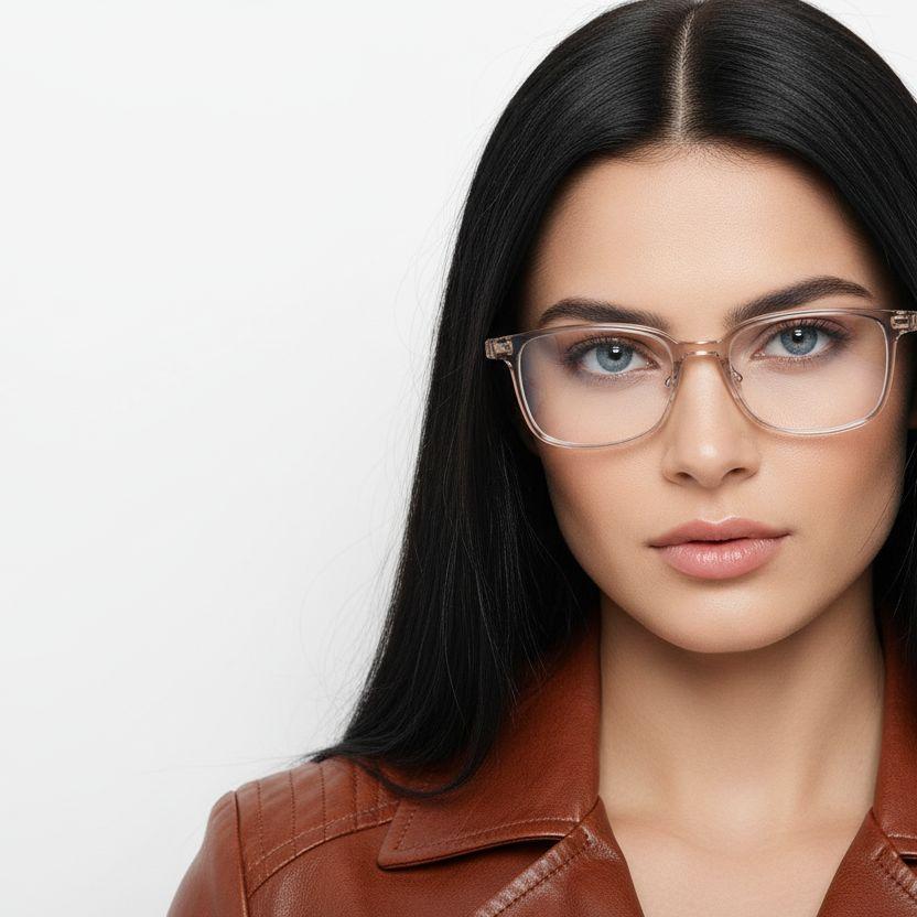 bs2419-0083_brown_rectangular_titanium_glasses_model