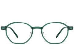BS2419-0104_Green_Geometric_Titanium_Glasses_front