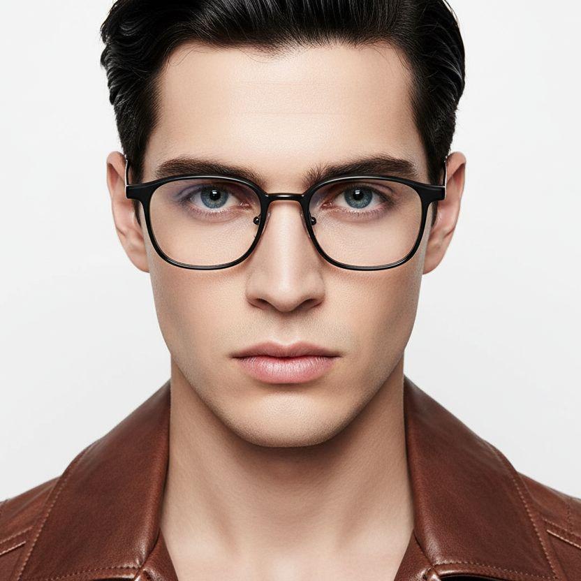 bs2419-0109_black_rectangular_titanium_glasses_model