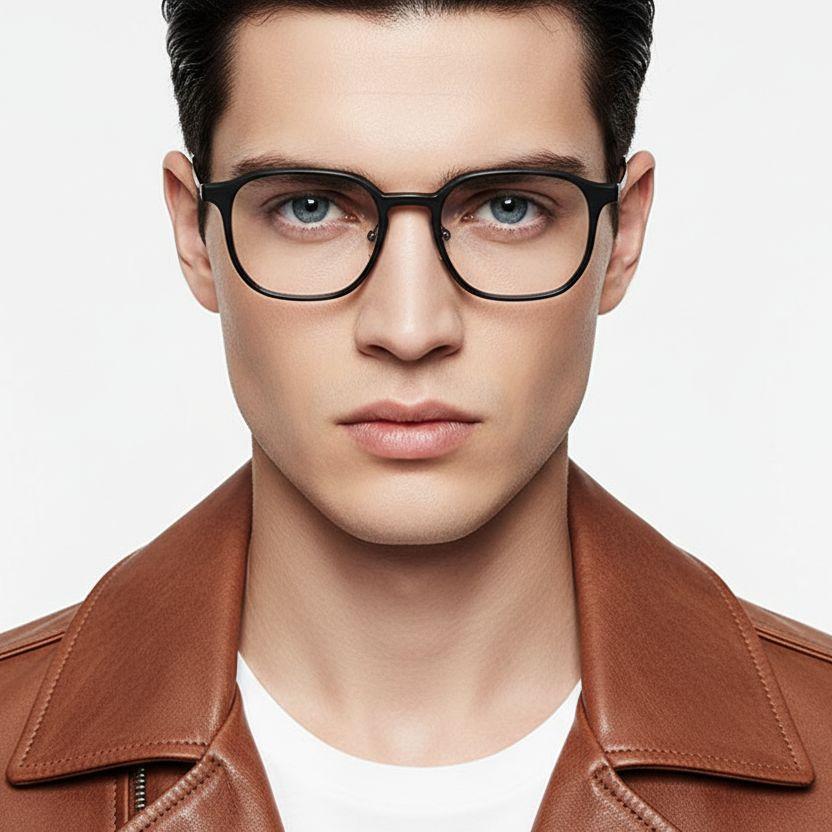 bs2419-0115_black_rectangular_titanium_glasses_model