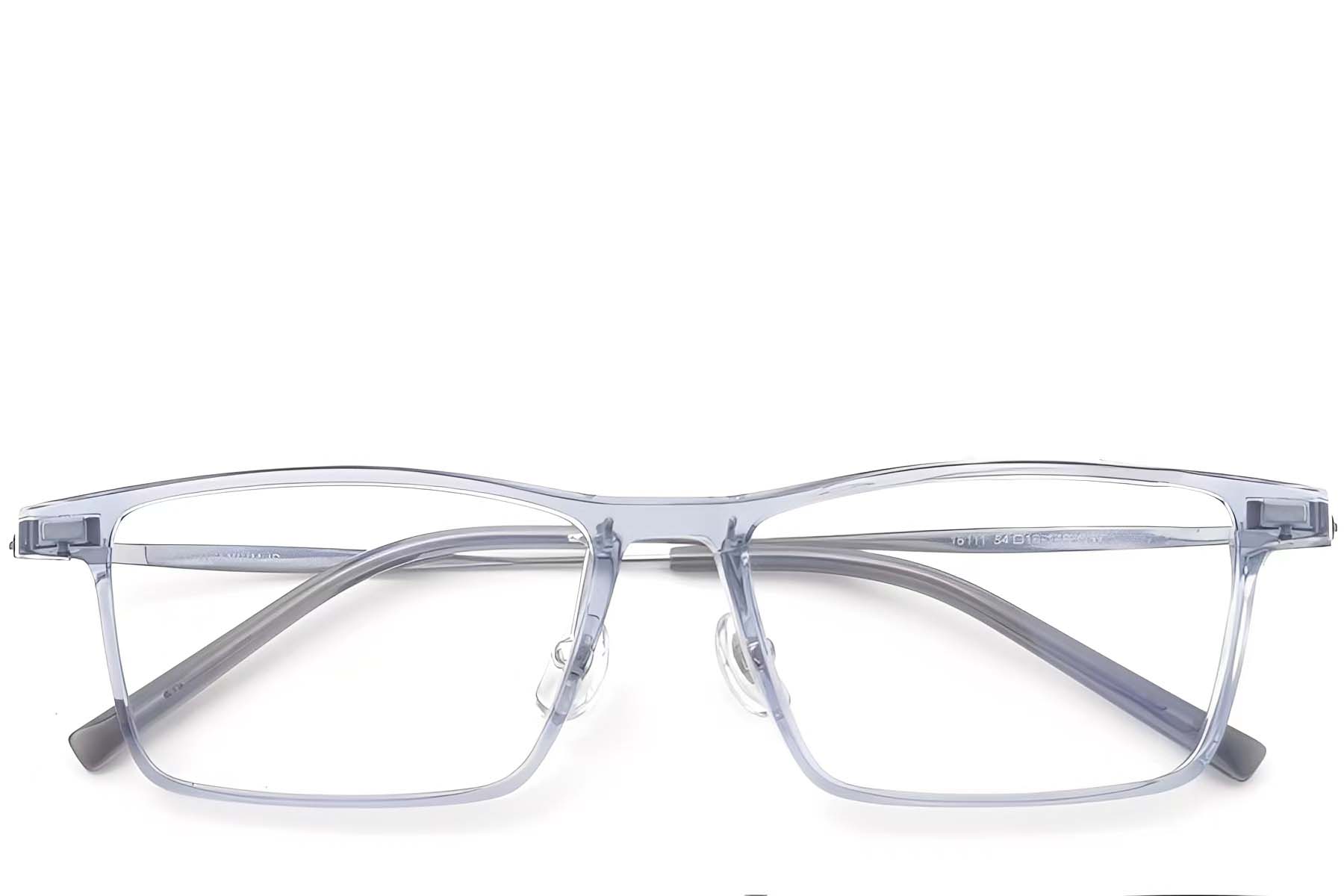 BS2419-0119_Blue_Rectangular_Titanium_Glasses_front