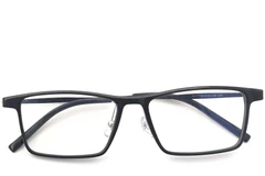 BS2419-0120_Black_Rectangular_Titanium_Glasses_front