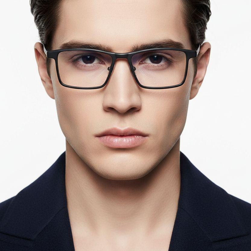 bs2419-0121_black_rectangular_titanium_glasses_model