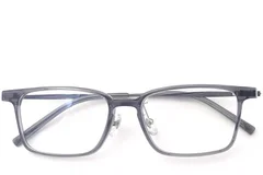 BS2419-0123_Grey_Rectangular_Titanium_Glasses_front