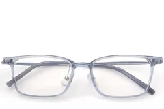 BS2419-0125_Blue_Rectangular_Titanium_Glasses_front