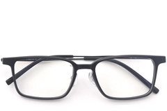 BS2419-0127_Black_Rectangular_Titanium_Glasses_front