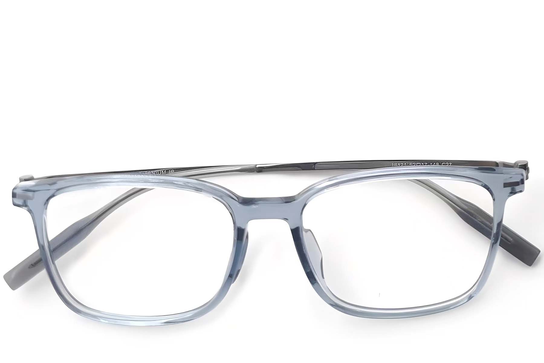 BS2419-0137_Blue_Rectangular_Titanium_Glasses_front