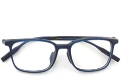 BS2419-0141_Blue_Rectangular_Titanium_Glasses_front