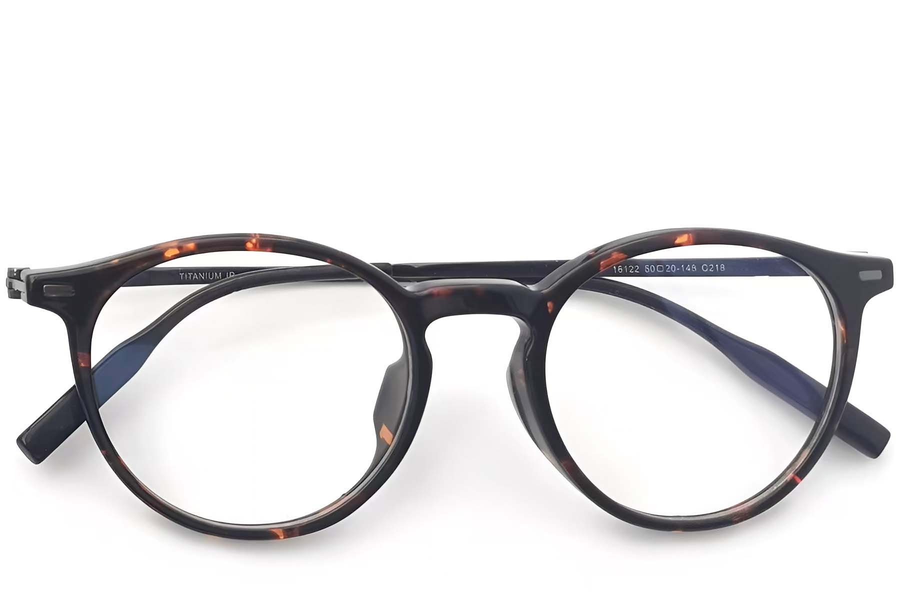 BS2419-0147_Tortoiseshell_Oval_Titanium_Glasses_front
