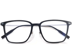 BS2419-0151_Black_Rectangular_Titanium_Glasses_front