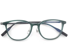 BS2419-0160_Green_Oval_Titanium_Glasses_front