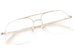 BS2419-0181_Golden_Aviator_Titanium_Glasses_front
