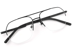 BS2419-0184_Black_Aviator_Titanium_Glasses_front