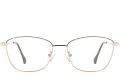 BS2425-0048_Green_Butterfly_Metal_Glasses_front