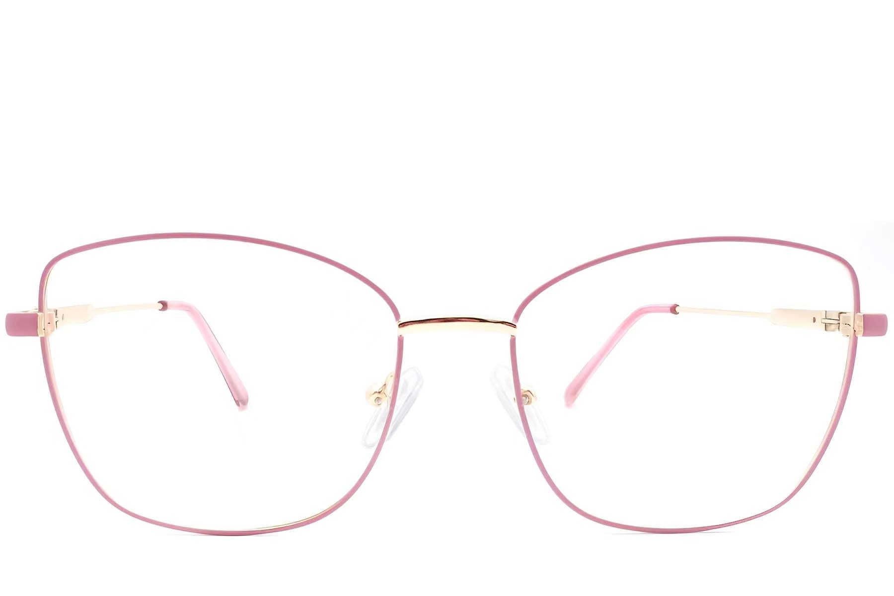 BS2425-0092_Pink_Butterfly_Metal_Glasses_front