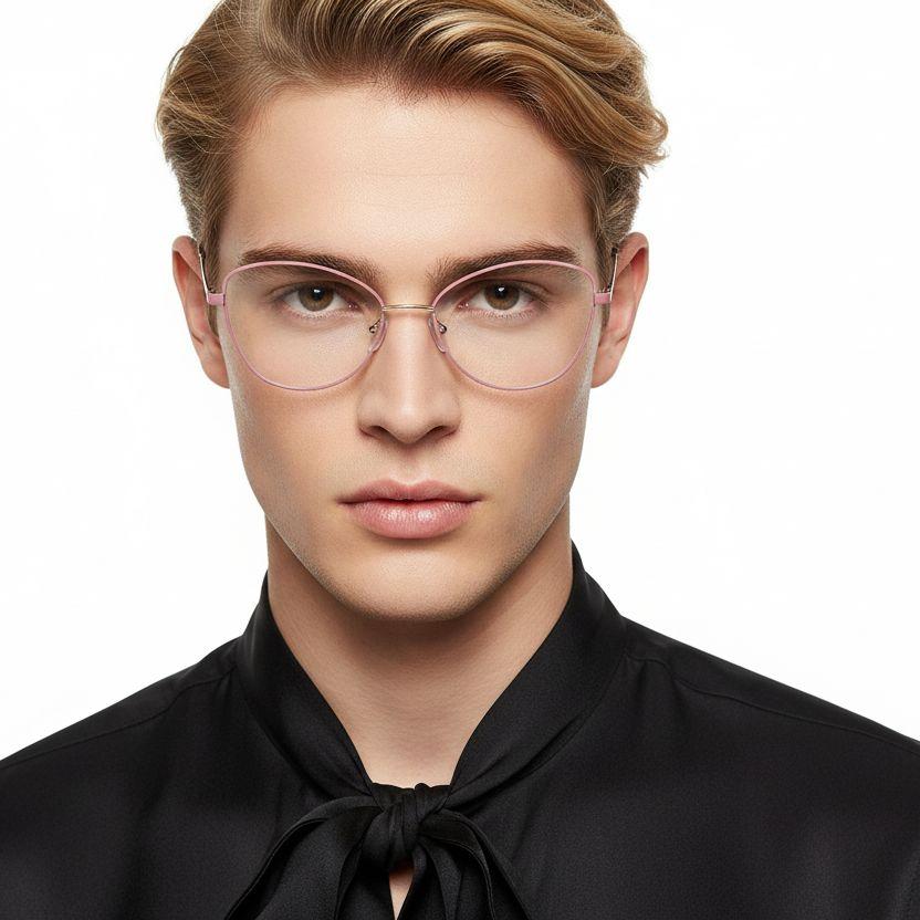 Butterfly Pink Metal Glasses #BS2425-0097