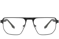 BS2425-0103_Blue_Rectangular_Metal_Glasses_front