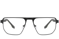 BS2425-0103_Blue_Rectangular_Metal_Glasses_front