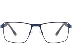 BS2425-0110_Blue_Rectangular_Metal_Glasses_front