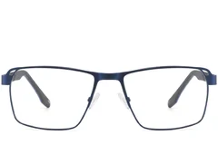 BS2425-0110_Blue_Rectangular_Metal_Glasses_front