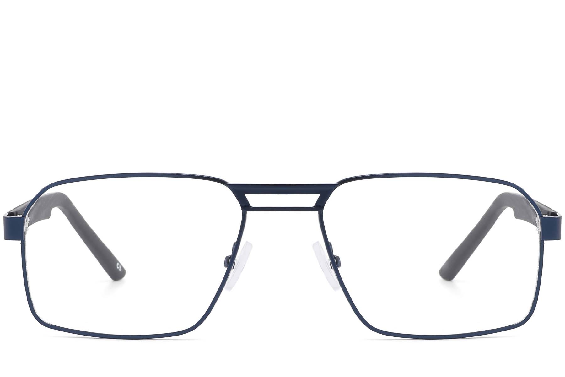 BS2425-0121_Blue_Aviator_Metal_Glasses_front
