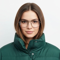 Aviator Yellow Metal Glasses #BS2425-0123