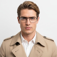 Aviator Red Metal Glasses #BS2425-0140