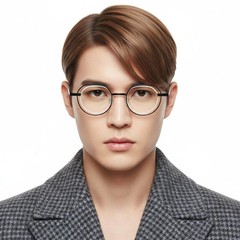 BS2425-0148_Black_Geometric_Metal_Glasses_model