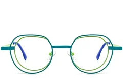 BS2425-0151_Green_Geometric_Metal_Glasses_front