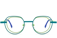 BS2425-0151_Green_Geometric_Metal_Glasses_front